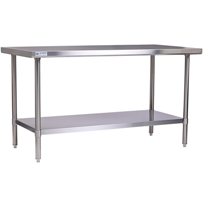 Allmont 30" x 60" 16 Gauge Stainless Steel Work Table with SS Undershelf and Legs