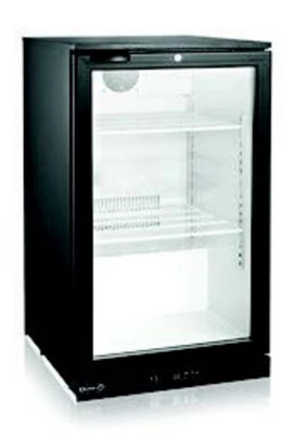 MVP Group KGM-6 5.2 Cu. Ft. Black 1 Section Kool-It Refrigerated Merchandiser - 115 Volts