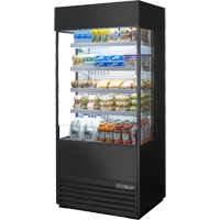 True TOAM-36GS-HC~NSL01 36"W Self-Contained Refrigeration Vertical Air Curtain Merchandiser - 115 Volts