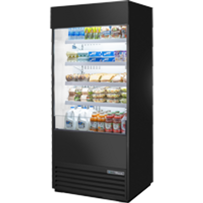 True TOAM-36-HC~NSL01 36"W Self-Contained Refrigeration Vertical Air Curtain Merchandiser - 115 Volts