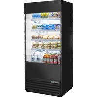 True TOAM-36-HC~NSL01 36"W Self-Contained Refrigeration Vertical Air Curtain Merchandiser - 115 Volts