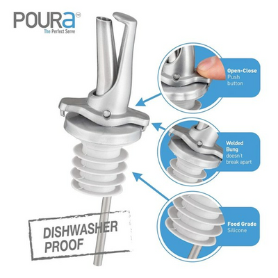 Krowne KR-SP12 Silver Chrome Plated Poura Speed Pourer