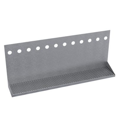 Krowne KHT-36S 36" OA Length Brushed Stainless Steel Rectangular Krowne Hanging Tray