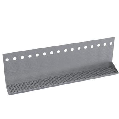 Krowne KHT-48S 48" OA Length Brushed Stainless Steel Rectangular Krowne Hanging Tray
