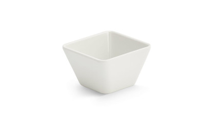 Vollrath V22211 3 Oz. White XXS Square Melamine Bowl