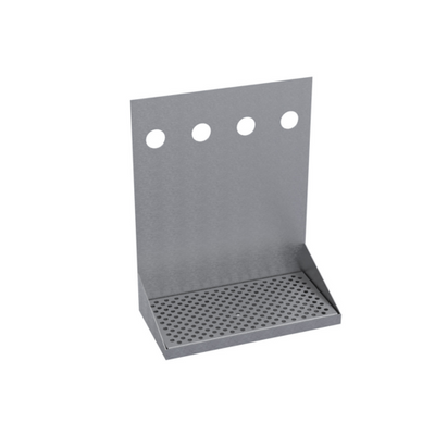 Krowne KHT-12S 12" OA Length Brushed Stainless Steel Rectangular Krowne Hanging Tray
