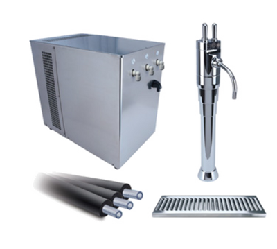 Micro Matic H2O-UCM-X-KIT 26 Gal. per Hour Stainless Steel Undercounter Mount with Xenia Tower Water Dispenser - 120 Volts