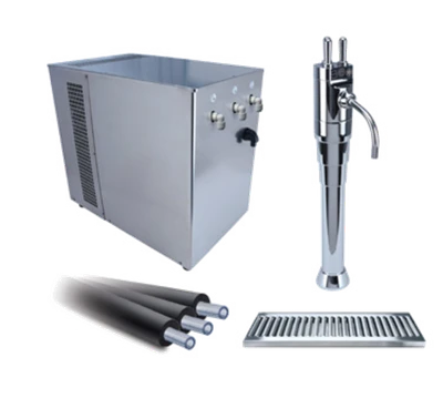 Micro Matic H2O-UCM-X-KIT 26 Gal. per Hour Stainless Steel Undercounter Mount with Xenia Tower Water Dispenser - 120 Volts