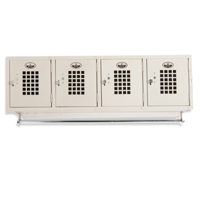Winholt WL-4 48" W Beige Finish Wall Mounted 4 Lockers