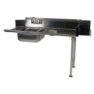 Winholt SDT-16-S-48R 37" H x 48" W x 30" D Stainless Steel 16 Gauge Soiled Straight Dishtable