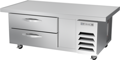 Beverage Air WTFCS52HC-60 9.58 Cu. Ft. Stainless Steel 1-Section Worktop Cook Stand Freezer - 115 Volts