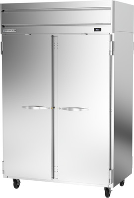 Beverage Air HH2-1S-PT 45.04 Cu. Ft. Stainless Steel and Aluminum Two-Section Pass-Thru Horizon Series Warming Cabinet - 208-240 Volts