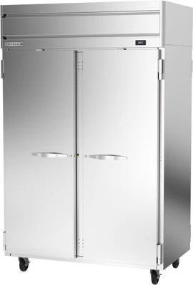 Beverage Air HH2-1S-PT 45.04 Cu. Ft. Stainless Steel and Aluminum Two-Section Pass-Thru Horizon Series Warming Cabinet - 208-240 Volts