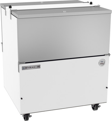Beverage Air ST34HC-W-02 12.37 Cu. Ft. White Stainless Steel School Milk Cooler - 115 Volts