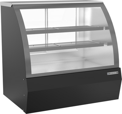 Beverage Air CDR4HC-1-B-D 14 Cu. Ft. Black Stainless Steel Dry Deli Case - 120 Volts