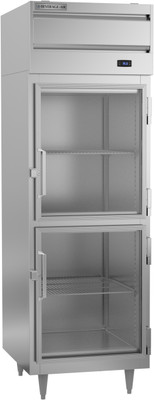 Beverage Air PR1HC-1BHG 21.01 Cu. Ft. Stainless Steel Glass Door Reach-In One-Section P-Series Refrigerator - 115 Volts