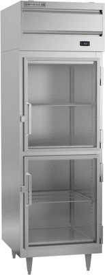 Beverage Air PR1HC-1BHG 21.01 Cu. Ft. Stainless Steel Glass Door Reach-In One-Section P-Series Refrigerator - 115 Volts