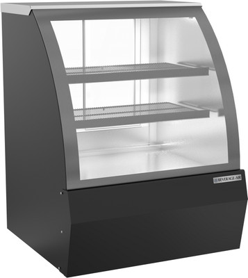 Beverage Air CDR3HC-1-B-D 10 Cu. Ft. Black Stainless Steel Dry Deli Case - 120 Volts