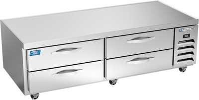 Beverage Air WTCTCS72HC 8.7 Cu. Ft. Stainless Steel 1-Section 4 Drawers Cross Temp Chef Base - 115 Volts