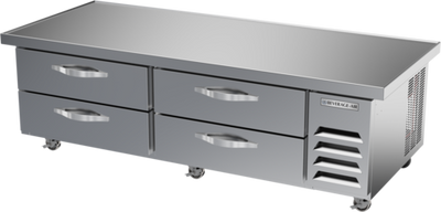 Beverage Air WTFCS72HC-76 14.51 Cu. Ft. Stainless Steel 2-Section Worktop Cook Stand Freezer - 115 Volts