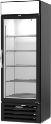 Beverage Air MMF19HC-1-B 19.08 Cu. Ft. Black Painted Steel 1-Section Reach-In MarketMax Freezer Merchandiser - 115 Volts