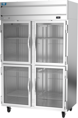 Beverage Air CT2HC-1HG 45.2 Cu Ft. Stainless Steel Reach-In Two-Section Cross Temp Convertible Refrigerator or Freezer - 115 Volts