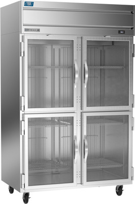 Beverage Air CT2HC-1HG 45.2 Cu Ft. Stainless Steel Reach-In Two-Section Cross Temp Convertible Refrigerator or Freezer - 115 Volts