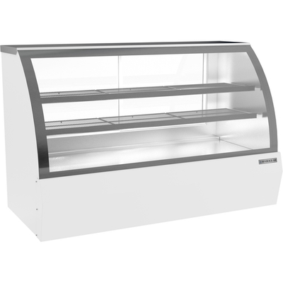 Beverage Air CDR6HC-1-W-D 21 Cu. Ft. White Stainless Steel Dry Deli Case - 120 Volts