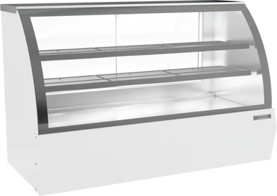 Beverage Air CDR6HC-1-W-D 21 Cu. Ft. White Stainless Steel Dry Deli Case - 120 Volts