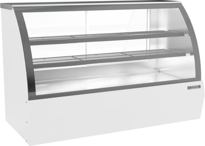 Beverage Air CDR6HC-1-W-D 21 Cu. Ft. White Stainless Steel Dry Deli Case - 120 Volts