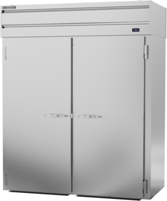 Beverage Air PHI2-1S-PT 72.4 Cu. Ft. Stainless Steel and Aluminum Two-Section Roll-Thru Warming Cabinet - 208-240 Volts