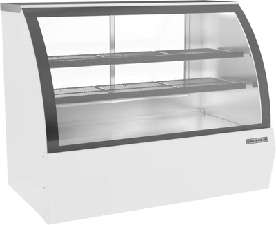 Beverage Air CDR5HC-1-W-D 17 Cu. Ft. White Stainless Steel Dry Deli Case - 120 Volts
