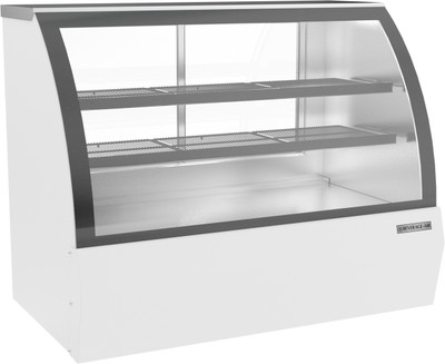 Beverage Air CDR5HC-1-W-D 17 Cu. Ft. White Stainless Steel Dry Deli Case - 120 Volts