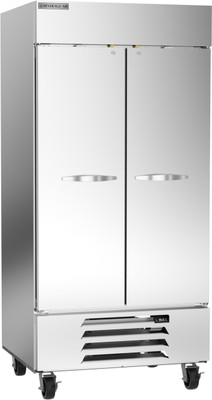 Beverage Air HBR35HC-1 35.08 Cu. Ft. Stainless Steel Solid Door Reach-In Two-Section Horizon Series Refrigerator - 115 Volts