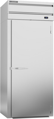 Beverage Air PFI1XTHC-1AS 38.06 Cu. Ft. Stainless Steel and Aluminum One-Section Solid Door Roll-In Extra Tall Freezer - 115 Volts