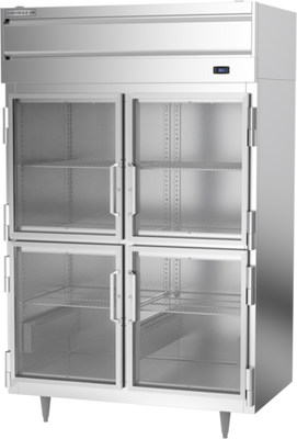 Beverage Air PH2-1BHG 46.5 Cu. Ft. Stainless Steel and Aluminum Two-Section Pass-Thru Warming Cabinet - 208-240 Volts