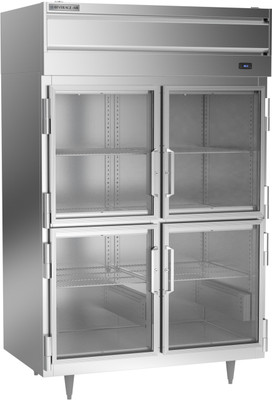 Beverage Air PH2-1BHG 46.5 Cu. Ft. Stainless Steel and Aluminum Two-Section Pass-Thru Warming Cabinet - 208-240 Volts