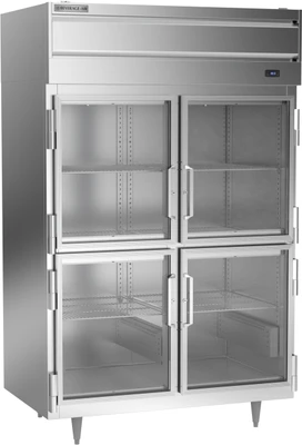 Beverage Air PH2-1BHG 46.5 Cu. Ft. Stainless Steel and Aluminum Two-Section Pass-Thru Warming Cabinet - 208-240 Volts