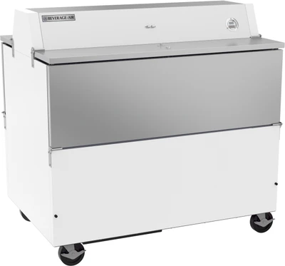 Beverage Air STF49HC-1-W-02 20.55 Cu. Ft. White Stainless Steel School Milk Cooler - 115 Volts