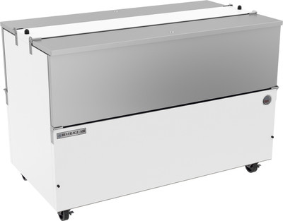 Beverage Air ST58HC-W-02 22.5 Cu. Ft. White Stainless Steel School Milk Cooler - 115 Volts