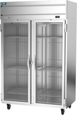 Beverage Air CT2HC-1G 45.2 Cu Ft. Stainless Steel Reach-In Two-Section Cross Temp Convertible Refrigerator or Freezer - 115 Volts