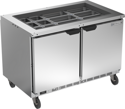 Beverage Air SPE48HC-S 13.01 Cu. Ft. Stainless Steel Salad Top Refrigerated Counter