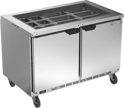 Beverage Air SPE48HC-S 13.01 Cu. Ft. Stainless Steel Salad Top Refrigerated Counter