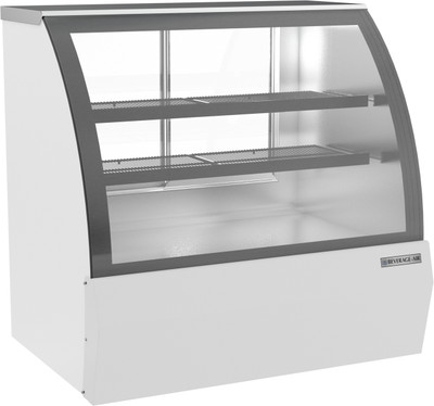 Beverage Air CDR4HC-1-W-D 14 Cu. Ft. White Stainless Steel Dry Deli Case - 120 Volts