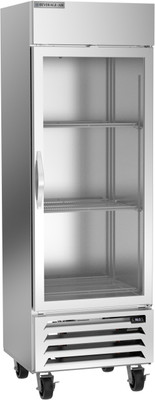 Beverage Air HBR19HC-1-G 19.08 Cu. Ft. Stainless Steel Glass Door Reach-In One-Section Horizon Series Refrigerator - 115 Volts