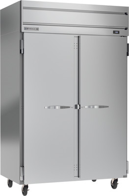 Beverage Air HFS2HC-1S 45.2 Cu. Ft. Stainless Steel 2 Solid Doors Reach-In Horizon Series Freezer - 115 Volts