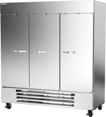 Beverage Air HBRF72HC-1-C 75" W Reach-In Three-Section Horizon Series Refrigerator or Freezer - 115 Volts
