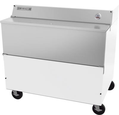 Beverage Air SMF49HC-1-W-02 19.66 Cu. Ft. White Stainless Steel School Milk Cooler - 115 Volts