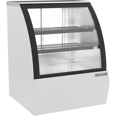 Beverage Air CDR3HC-1-W-D 10 Cu. Ft. White Stainless Steel Dry Deli Case - 120 Volts