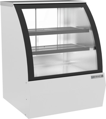 Beverage Air CDR3HC-1-W-D 10 Cu. Ft. White Stainless Steel Dry Deli Case - 120 Volts